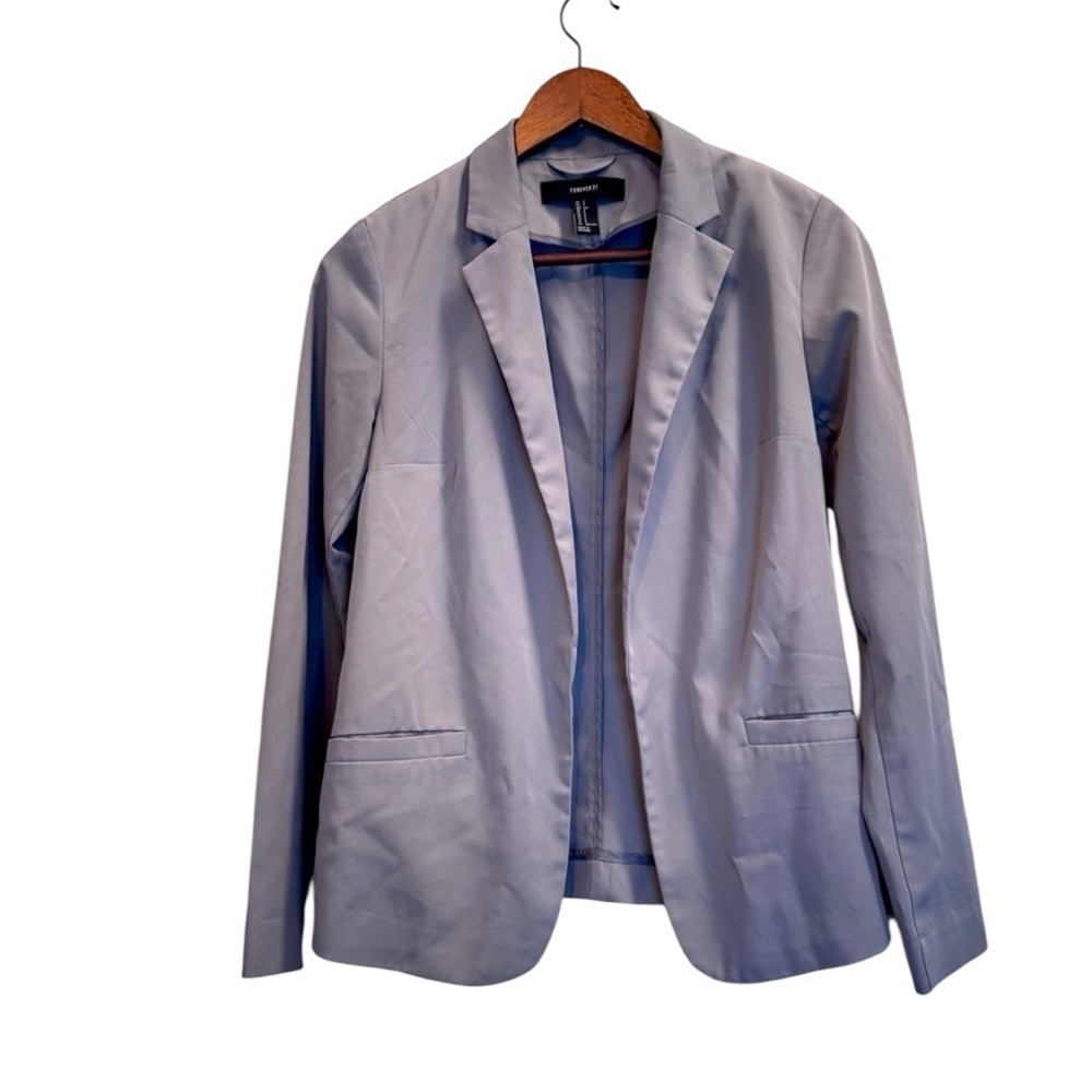 Forever 21 Light Gray Woman’s Blazer Jacker Size Small